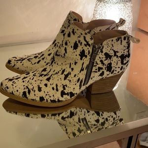 Boutique cow print heels